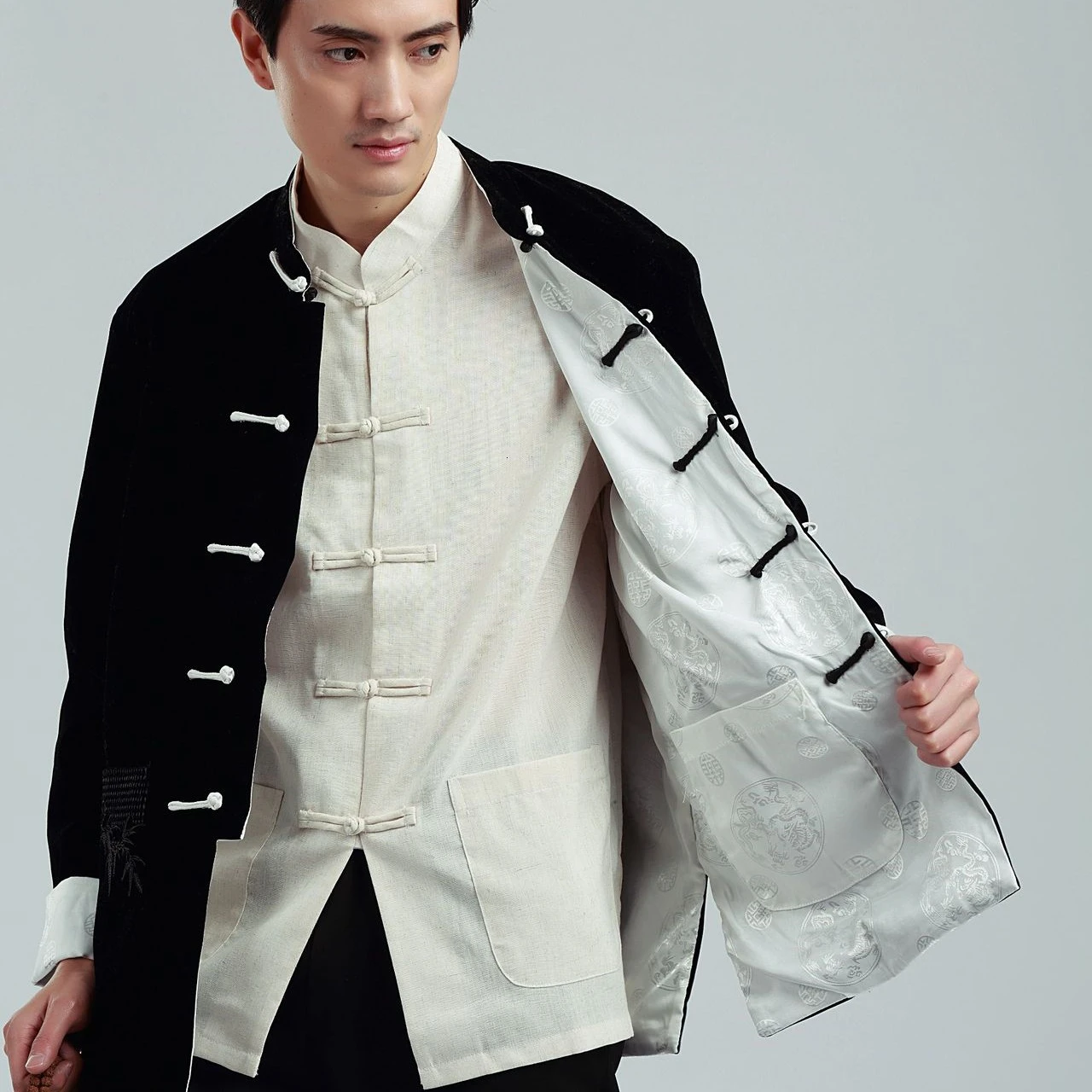 Новое поступление традиционный китайский костюм Тан одежда рубашка Кунг-фу