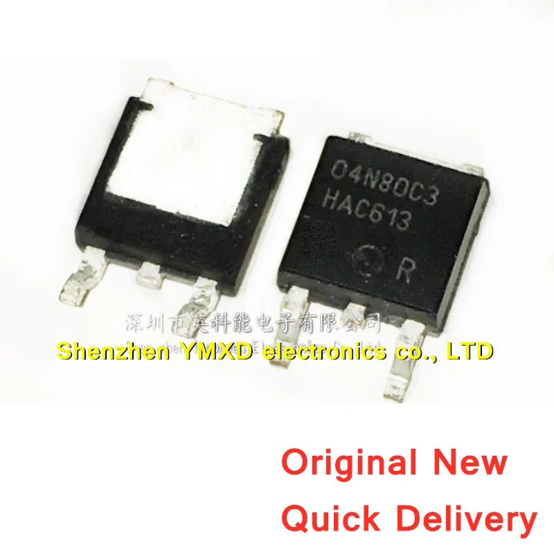 

10Pcs/Lot New SPD04N80C3 04N80C3 Patch TO-252 MOS Field Effect Tube N Channel 800V 4A