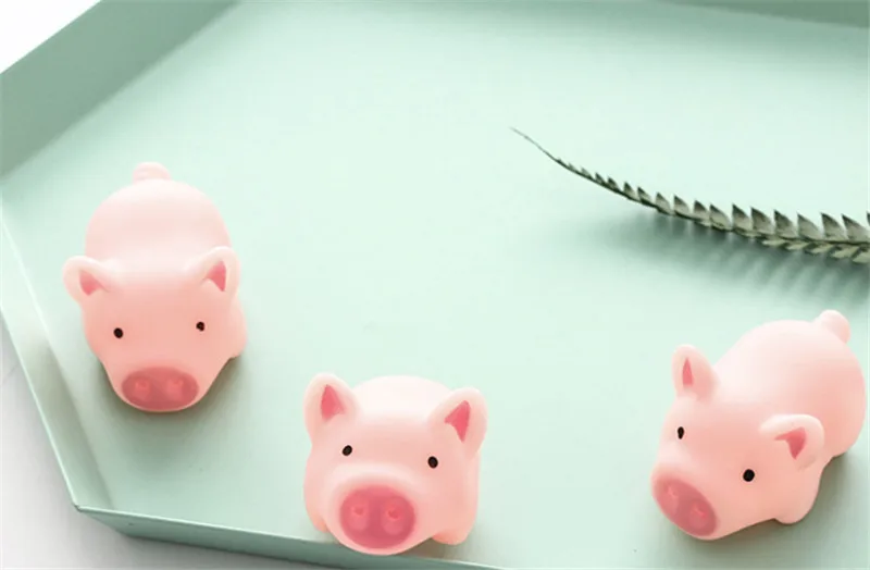 1 предмет Новинка Милая собака игрушки розовый кричащий резиновая свинка для