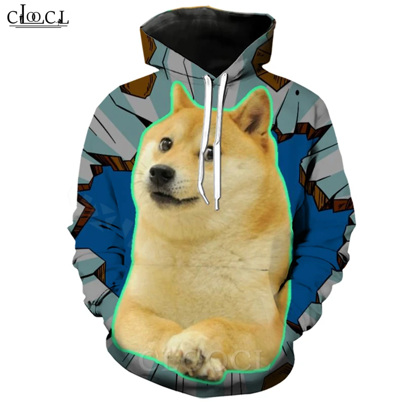 Осенний тренировочный костюм унисекс с 3D принтом в виде собаки|Мужские толстовки