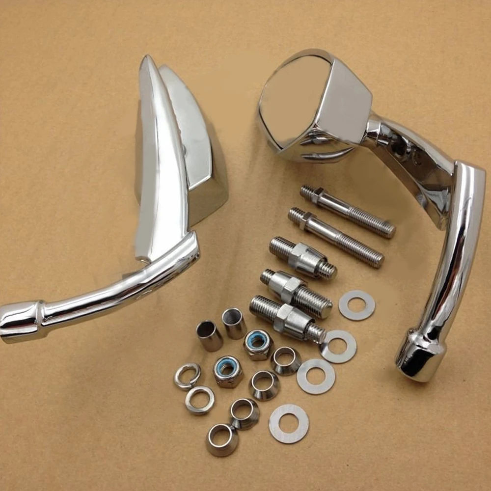 Мотоциклетное гоночное зеркало заднего вида хромированное копье лезвие s для Suzuli