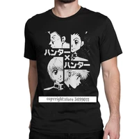 t shirts mens cotton t shirt killua zoldyck anime manga japan hunters hxh tees fitness gift tshirts