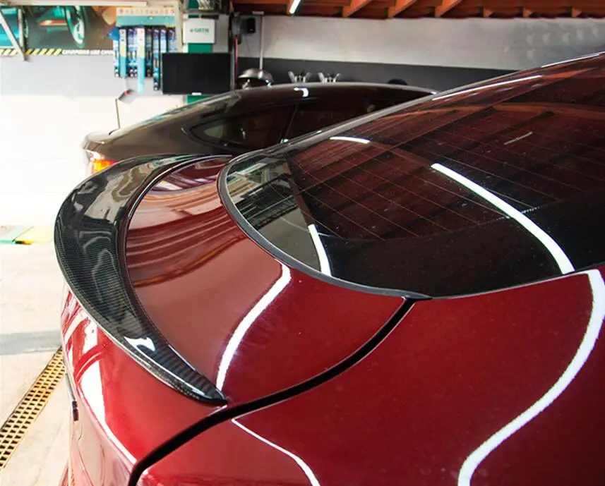 

High quality Carbon Fiber Car Rear Trunk Lip Spoiler Wing Fits For BMW X6 F16 2015 2016 2017 2018 2019