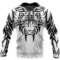 2021 fashion autumn mens hoodie tribal tattoo tiger 3d all over printed hoodies and sweatshirt unisex casual stree sportswear