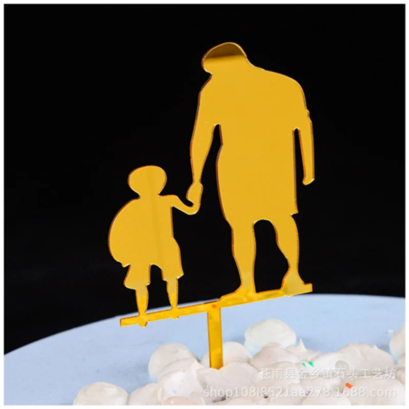 Супер отец акриловый торт Топпер лучший папа когда-либо украшение день отцов