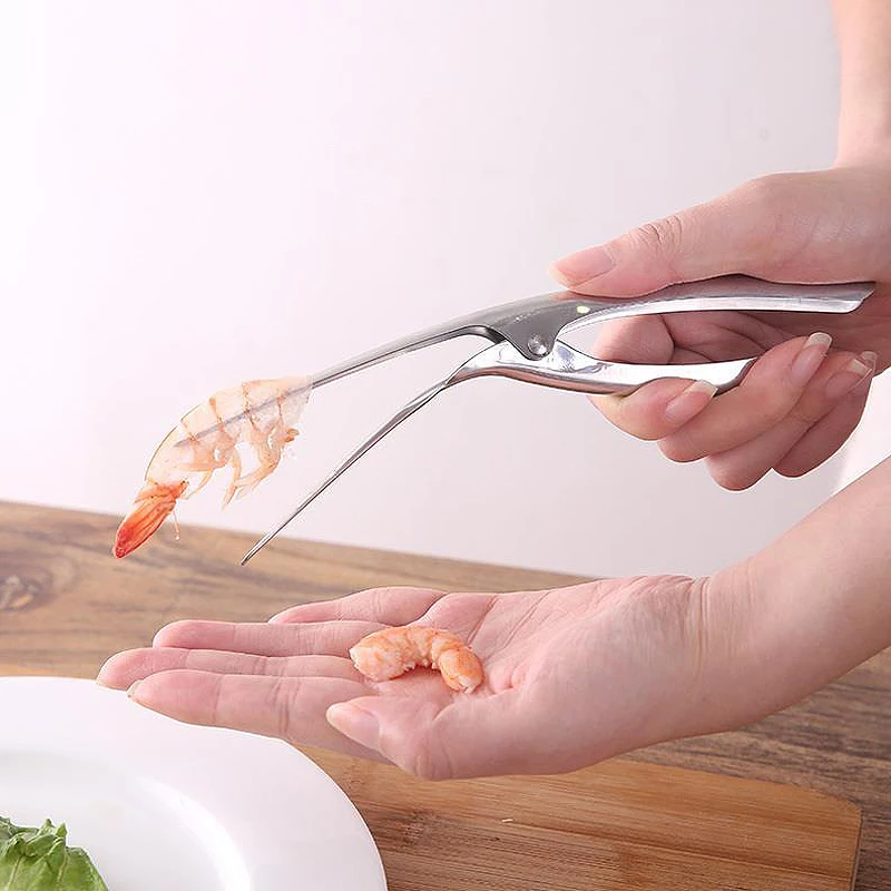 Нож для чистки креветок Нержавеющая сталь морепродукты очистки фруктов и овощей
