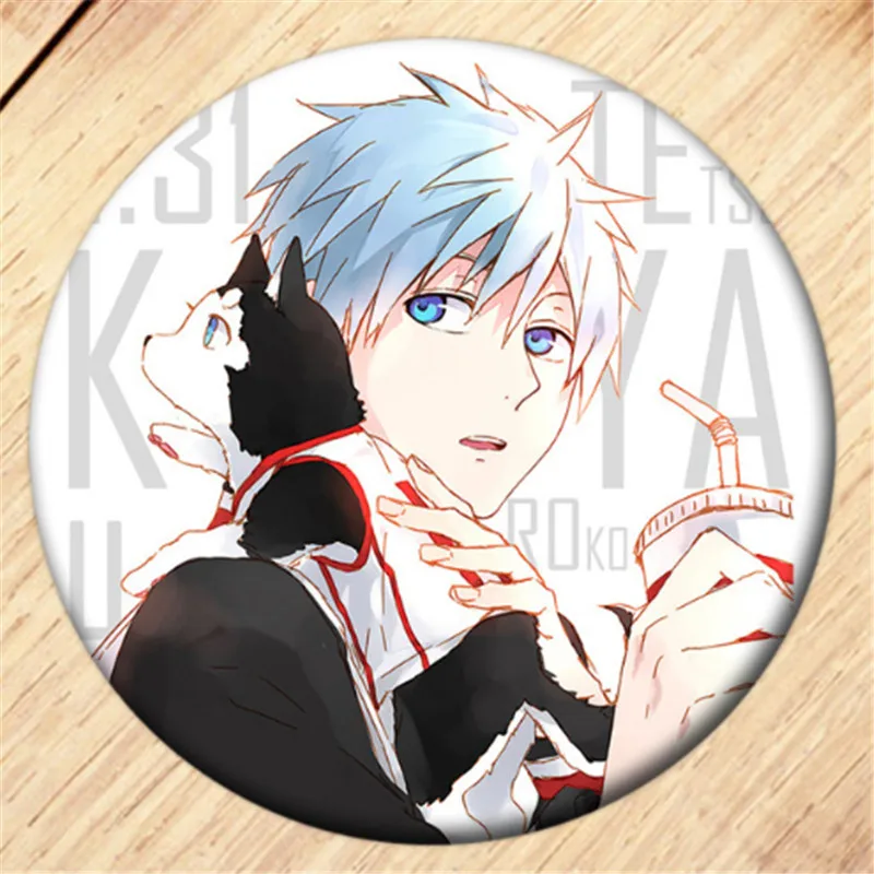 Бесплатная доставка Аниме Куроко баскетбольная брошь девушки Значки для косплея