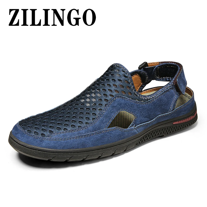 

Summer Men's Shoes Breathable Mesh Flat Shoes Outdoor Mens Casual Sneakers Comfortable Men Loafers Moccasin Male Footwear 38-44