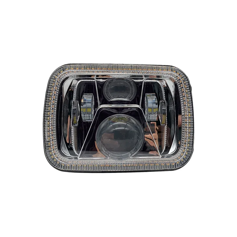 2 шт. 7X6 квадратные фары Halo ангельские глазки DRL для Jeep Wrangler YJ XJ Truck FLD 50 60 70 80 Firebird Celica
