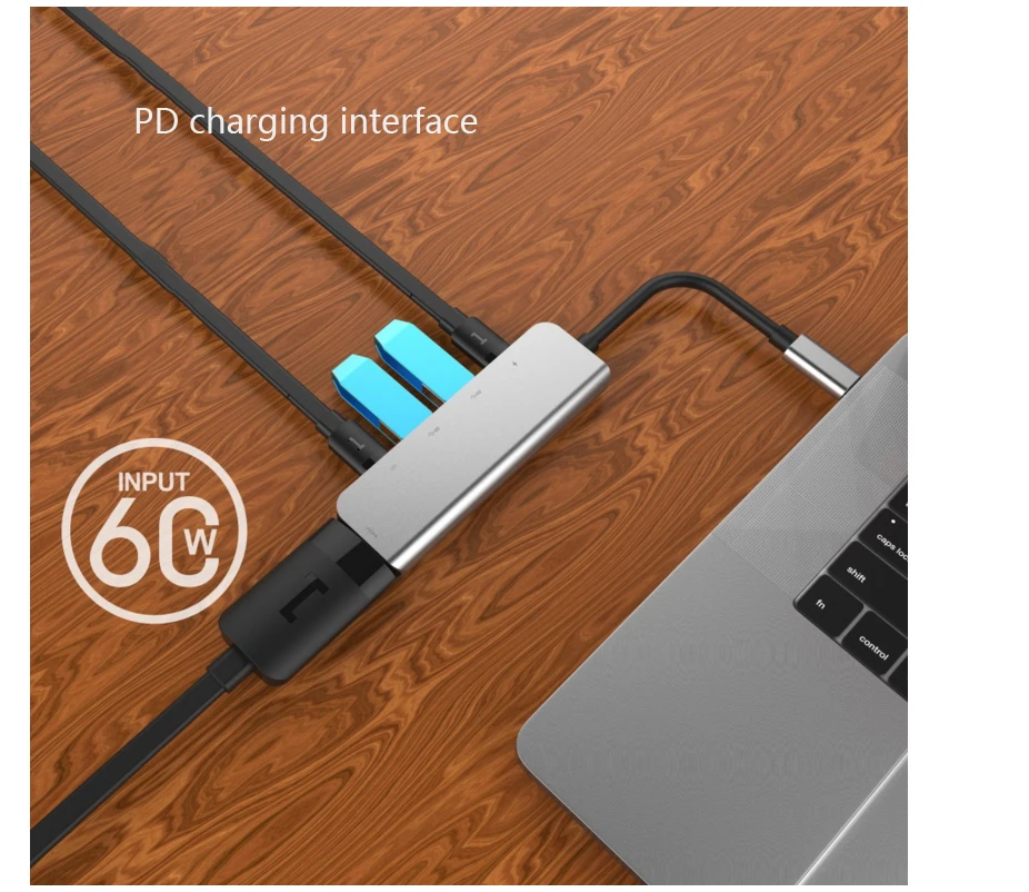 Преобразователь концентратора USBC в HDMI USB 3 0 Type C зарядное устройство 5 1