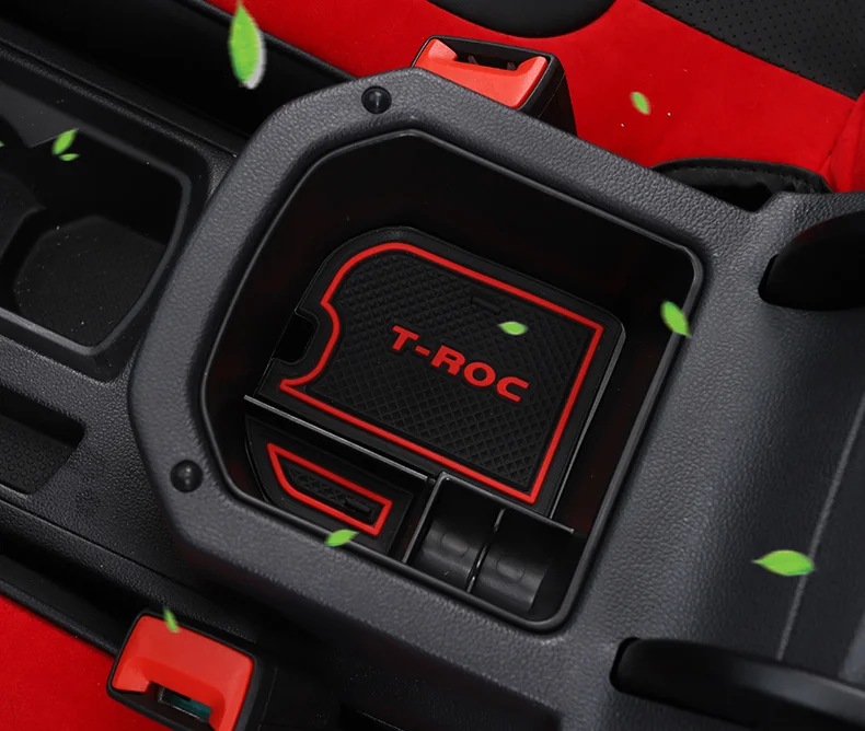 

For VW T-Roc Troc 2017-2020 Car Console Armrest Storage Box Container Refit Accessories Interior Decoration Styling