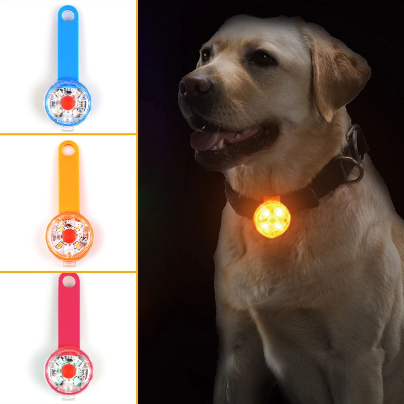 

Dog Led Collar Waterproof Pendant Walking Anti-Lost Night USB Charging 8 Hours Standby LED Light Pendant Keyring with 3-Mode