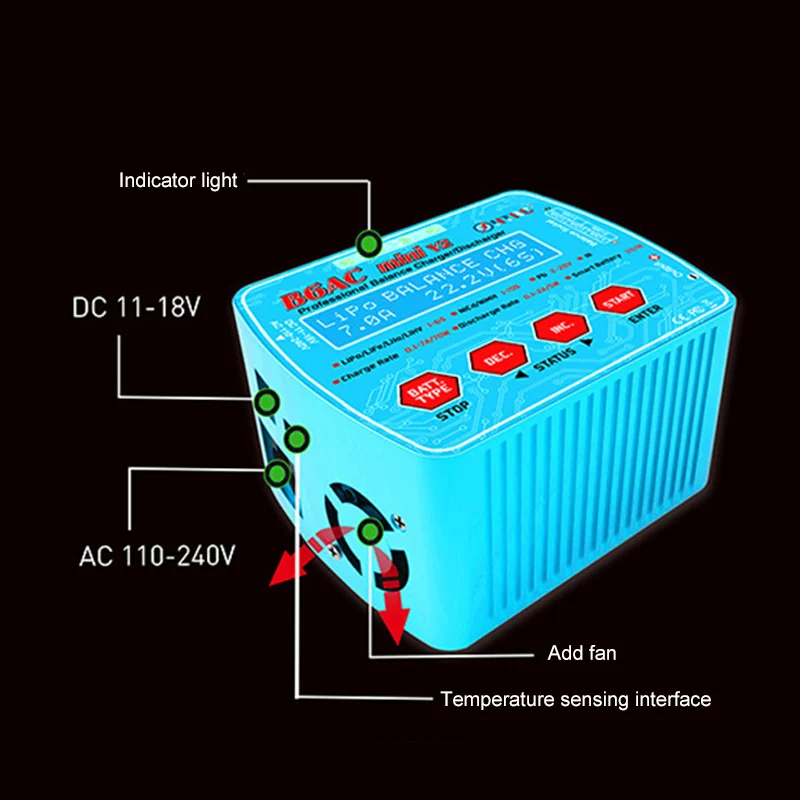 

Balance Battery Charger B6AC Mini V2 Professional Lipo Charger Battery Charger Discharger GDeals