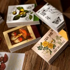 100 листов ретро-завод гриб золочение прозрачный дневник-блокнот для заметок стационарный хлопья блокнот ручной работы декоративные Винтаж материала книга