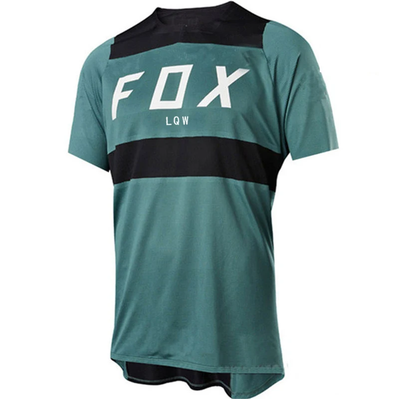 

2021 MTB Jersey DH Motocross Jersey Racing Off Road Mountain Bike Downhill Jersey For Men LQW Fox Cycling Routes Clothes Bicycle