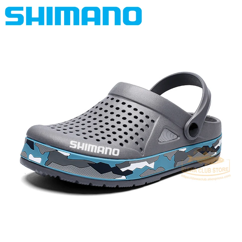 Мужские камуфляжные сандалии для рыбалки SHIMANO дышащие Нескользящие мягкие пляжа