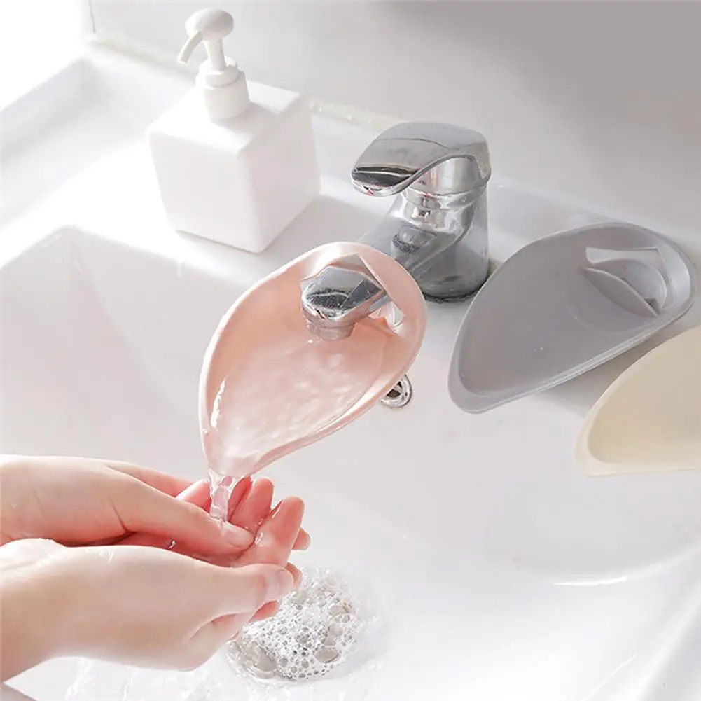

1Pc Kitchen Bathroom Plastic Faucet Extender Kids Hand Washing Tap Water Guide Tool Water Tap Extension Bathroom Accessories