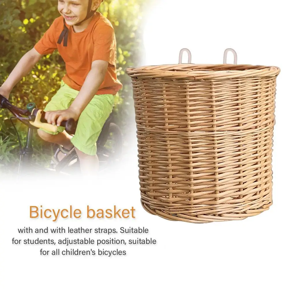 

Новинка 2020, велосипедная корзина, Мягкая прочная тканая сумка ручной работы для детей, сумка на руль велосипеда, Детский рюкзак, корзина для ...