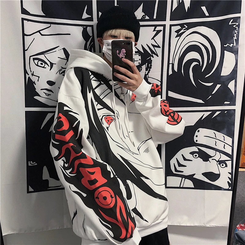 

Harajuku Japanese Anime Thick Hoodies Women Autumn Winter Oversized Cartoon Sweatshirt Female Hooded Hoodie Sudaderas Mujer