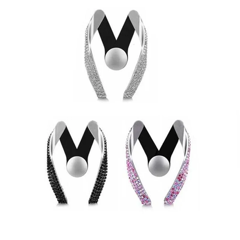 1 шт. Автомобильный держатель для телефона на магните с горным хрусталем Iphone