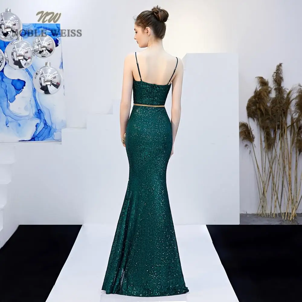evening dresses 2021 sexy v-neck mermaid dark red sequin women formal dress floor length in stock gown | Свадьбы и торжества