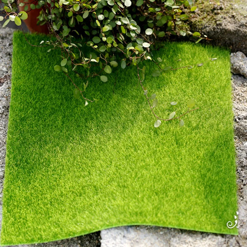 

Искусственная трава, Искусственный мох для растений, украшения «сделай сам», аксессуары для украшения сада, балкона, дома, микроландшафта, 49...