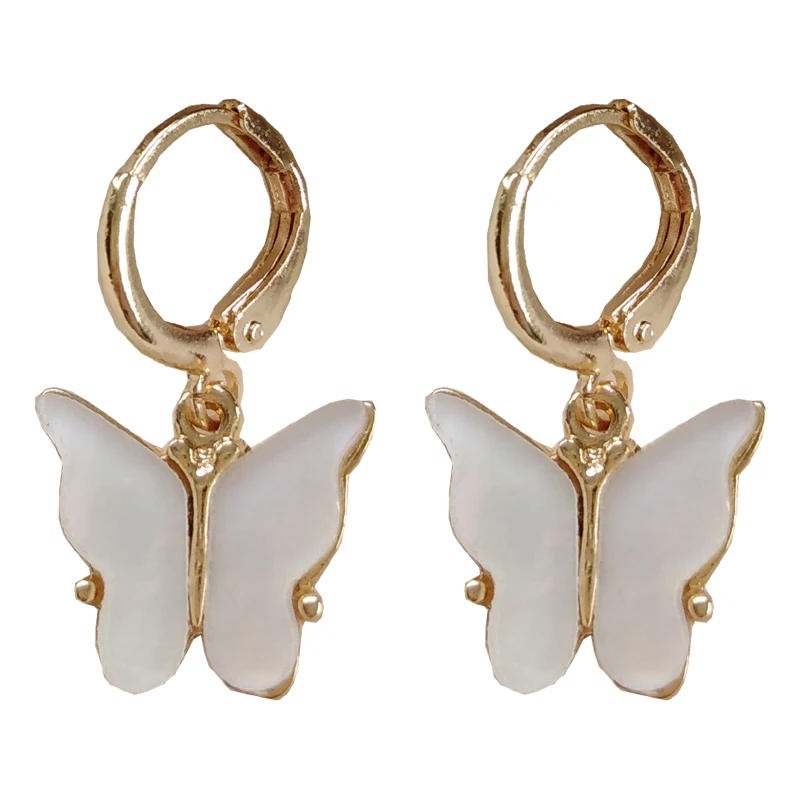 

New Korean Fashion Elegant Cute Butterfly Stud Earrings For Women Lovely Gifts Minimalist style Animal Earrings Accessories