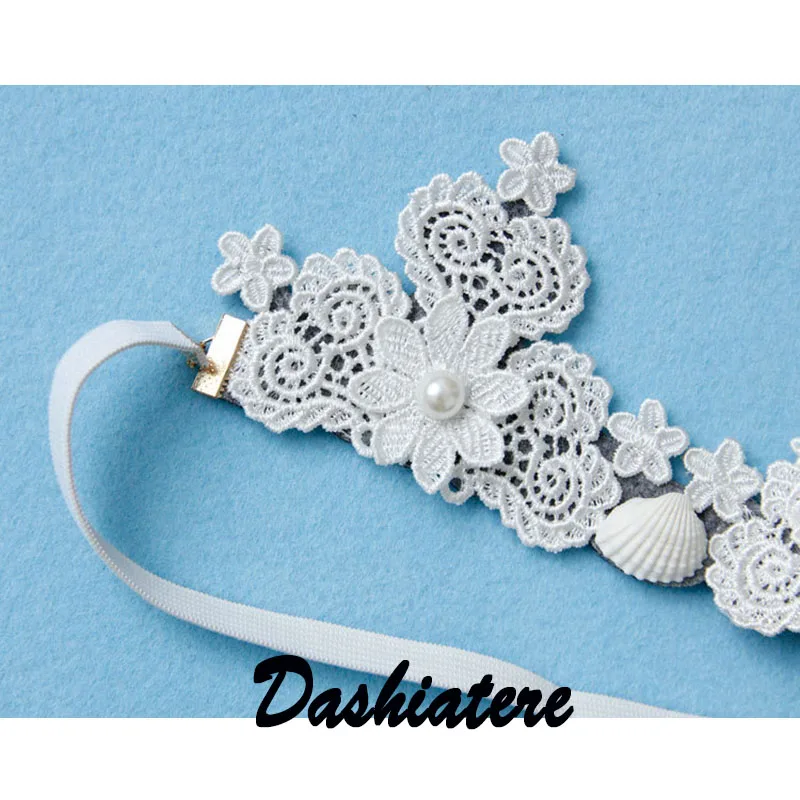 Белая кружевная тиара жемчужная ракушка Корона русалки в стиле барокко