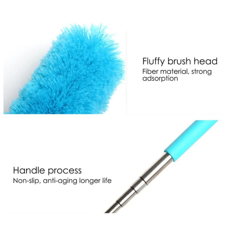 

2020 Adjustable Microfiber Dusting Brush Extend Stretch Feather Home Duster Air-condition Car Furniture Household Cleaning Brush