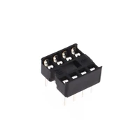 100pcs 8 pin dip8 integrated circuit ic sockets adaptor solder type