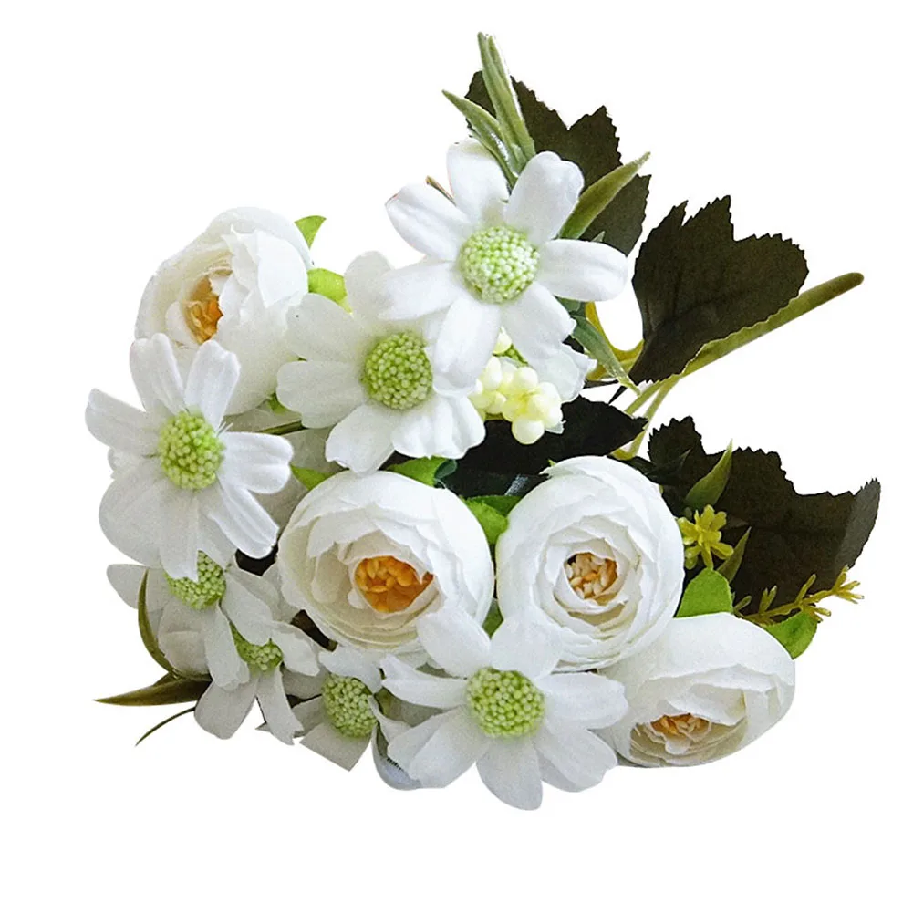 Fengju small camellia artificial flower fake home photography wedding set decoration handmade diy Simulation | Дом и сад