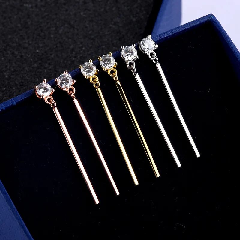 

Wholesale Hangle Earrings Jewelry for Women Sterling Silver Earrings Engagement Statement Earrings S925 EL07