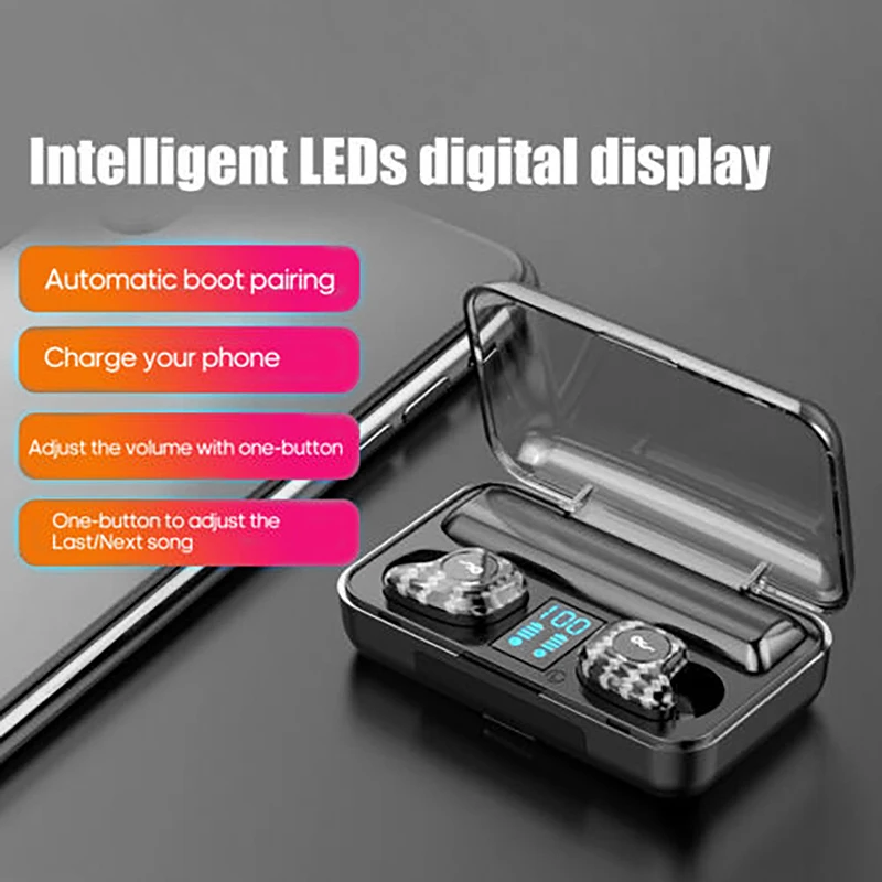 Top Deals M20 Bluetooth Headset TWS 5.0 Stereo Motion Noise Reduction Button Wireless | Электроника
