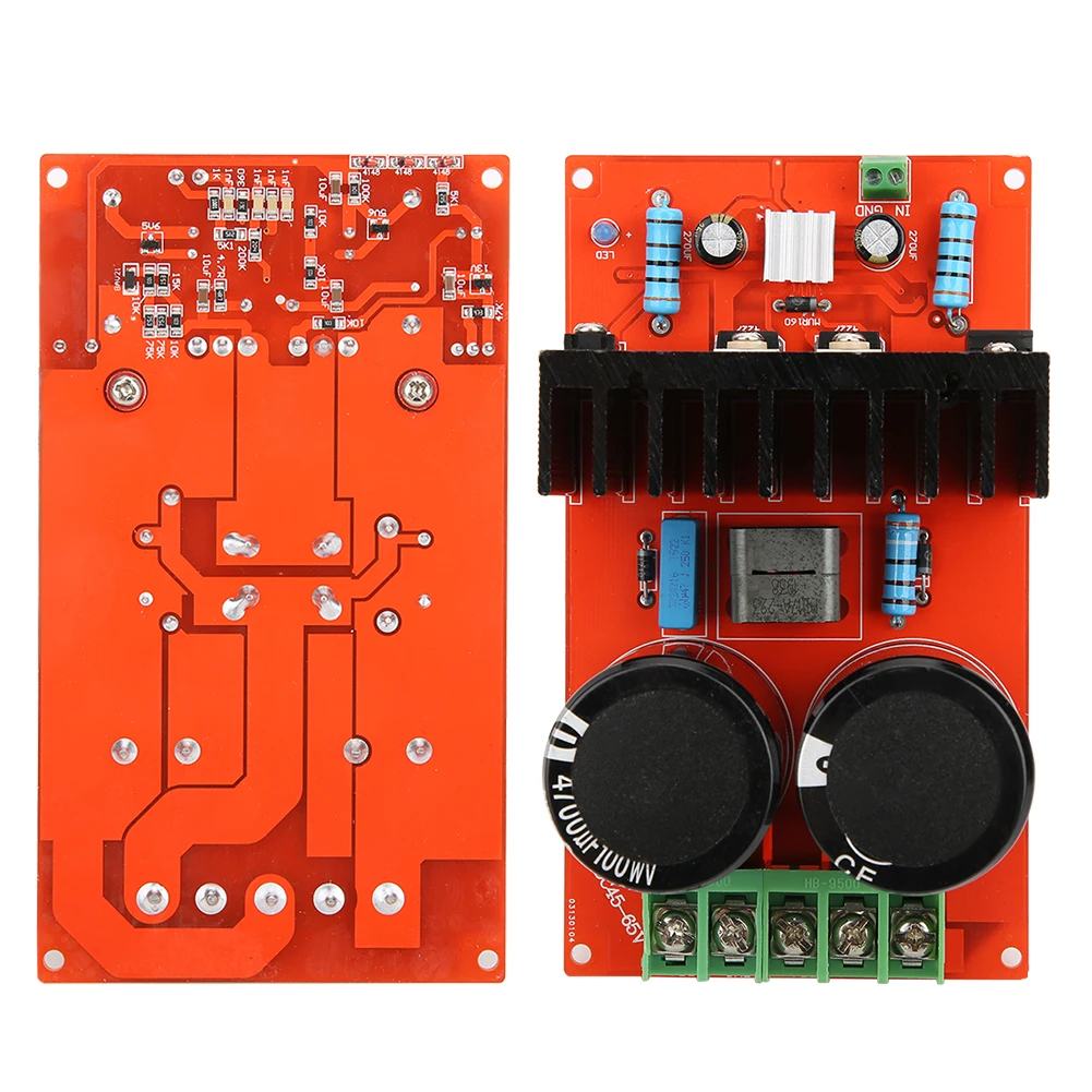 

Mono Power Amplifier Board 350W DC + -55V Household Audio Parts Eletrical Accessory IRS2092 Induction heater Amplifier Module