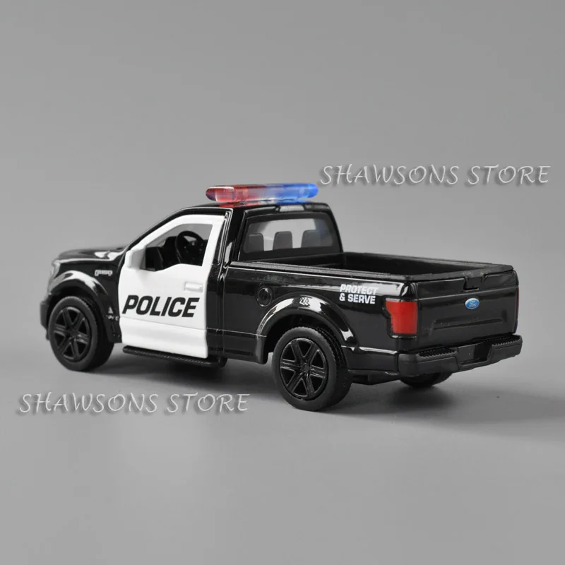 1:36 литая модель автомобиля игрушка Ford F 150 Raptor полицейский патруль пикап
