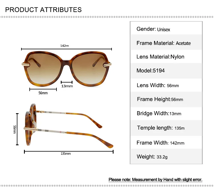 

Big Acetate Sunglasses Women Vintage Full Rim Poalrized Frame High Quality Mirrored UV400 Goggle Retro Driving Sun Glasses Men