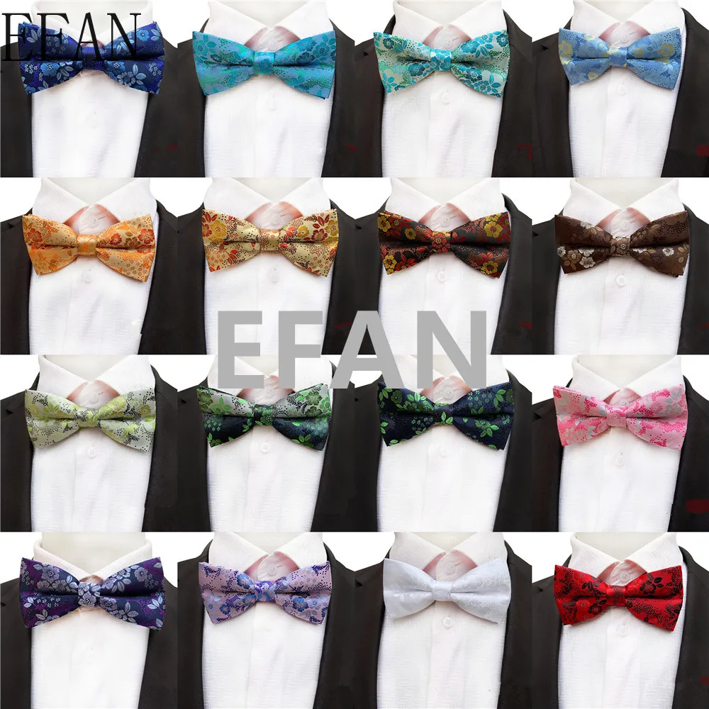 Новый бежевый галстук бабочка 12*6 см Свадебный мужской из полиэстера и шелка