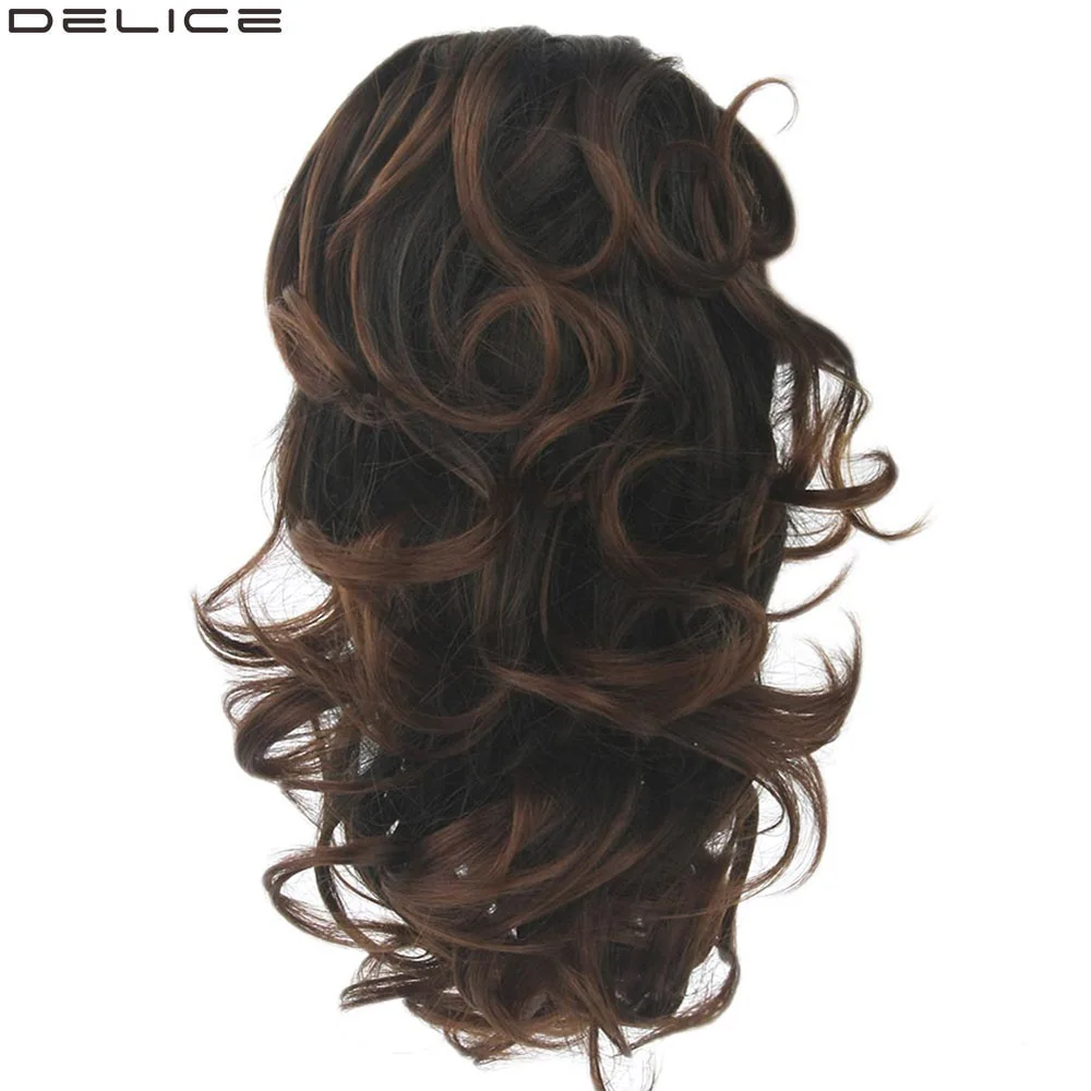 Delice женские короткие накладные шиньоны в виде конского хвоста синтетические