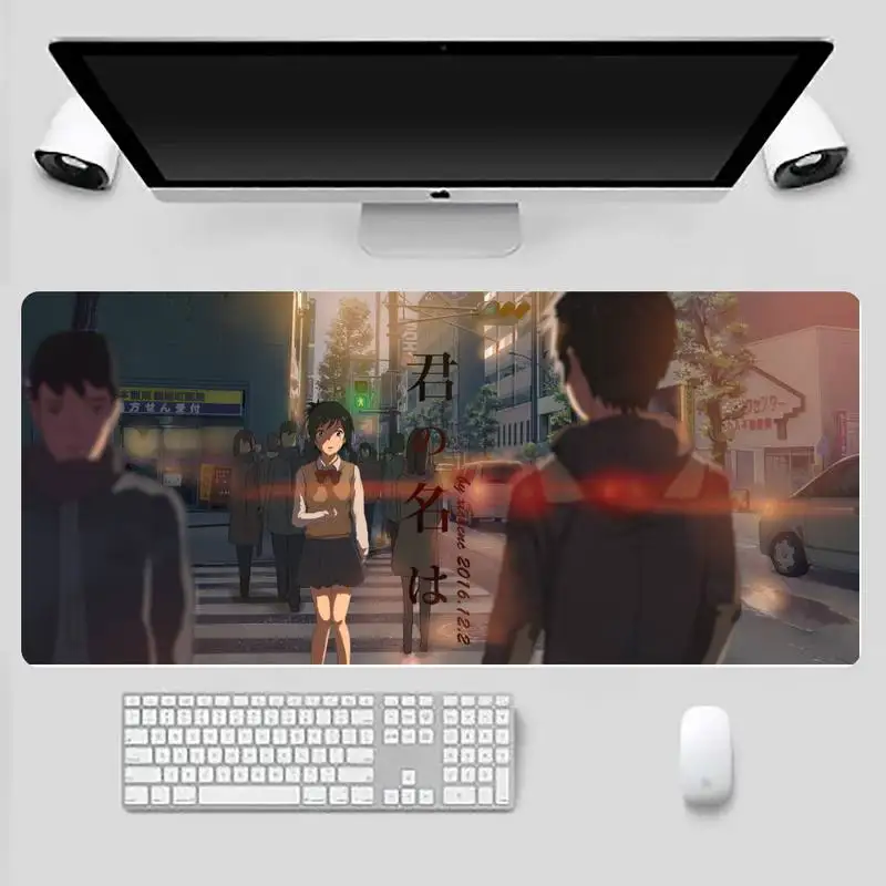 

Anime your name anime Large Mouse pad PC Computer mat Desk Table Protect Gamer Large Mouse Mat pad X XL Non-slip Laptop Cushion