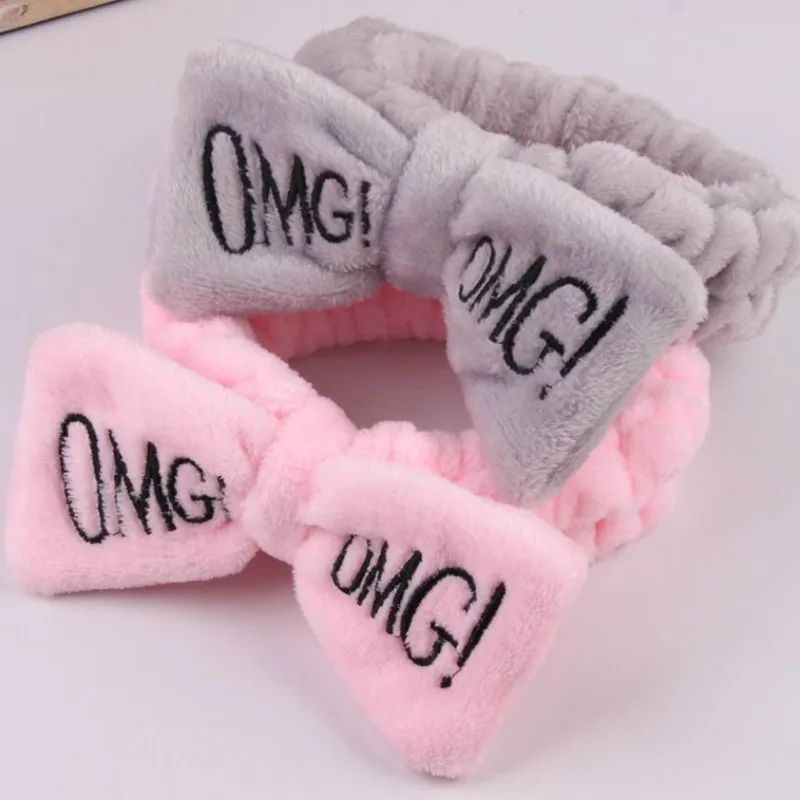 Повязка для волос OMG Женская фланелевая атласная Мягкая Милая повязка на голову с