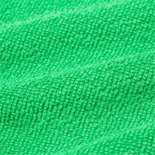 

10 X GREEN MICROFIBRE CLEANING AUTO CAR DETAILING SOFT CLOTHS WASH TOWEL 25X25CM