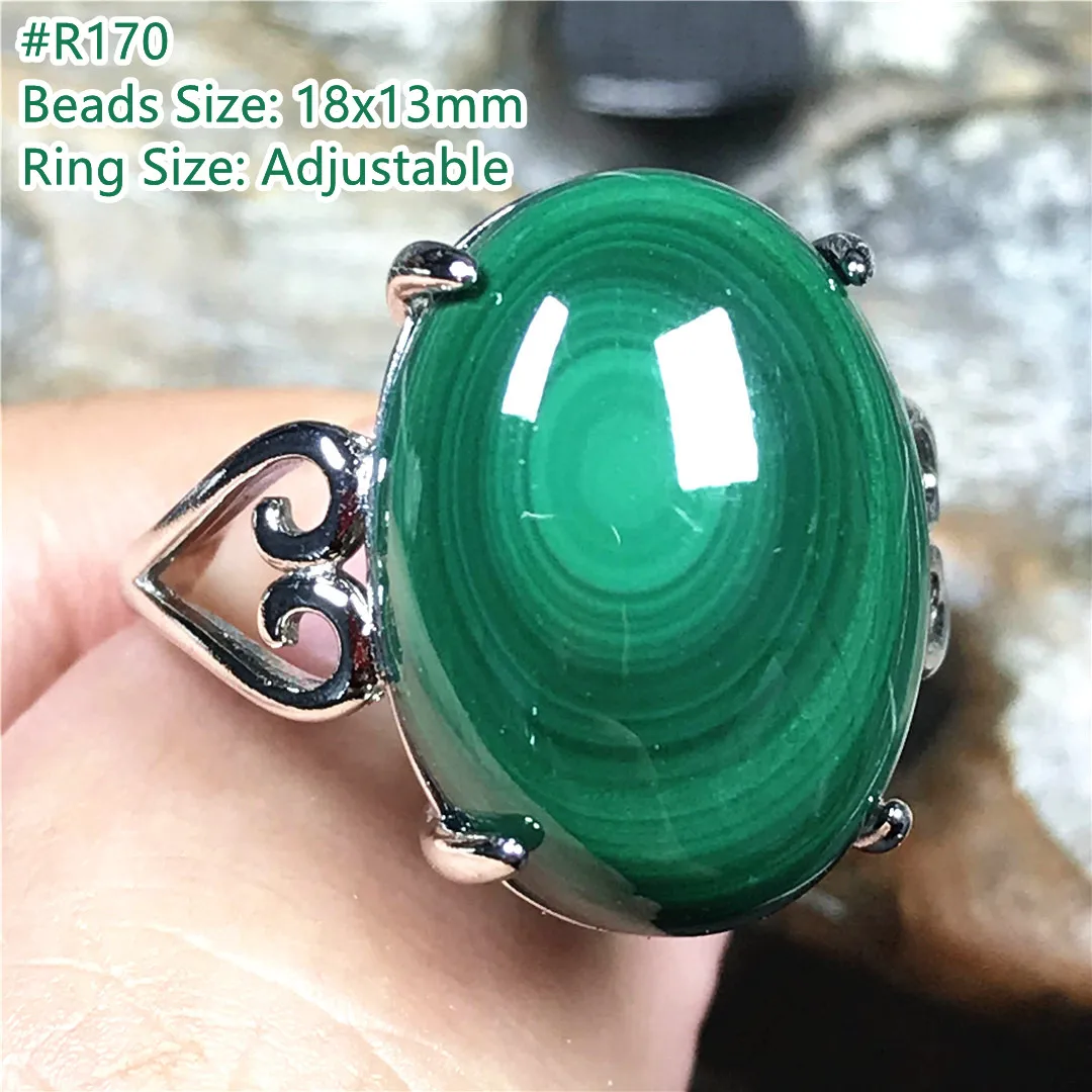 Кольцо из натурального зеленого малахита хризоколлы ювелирные изделия для