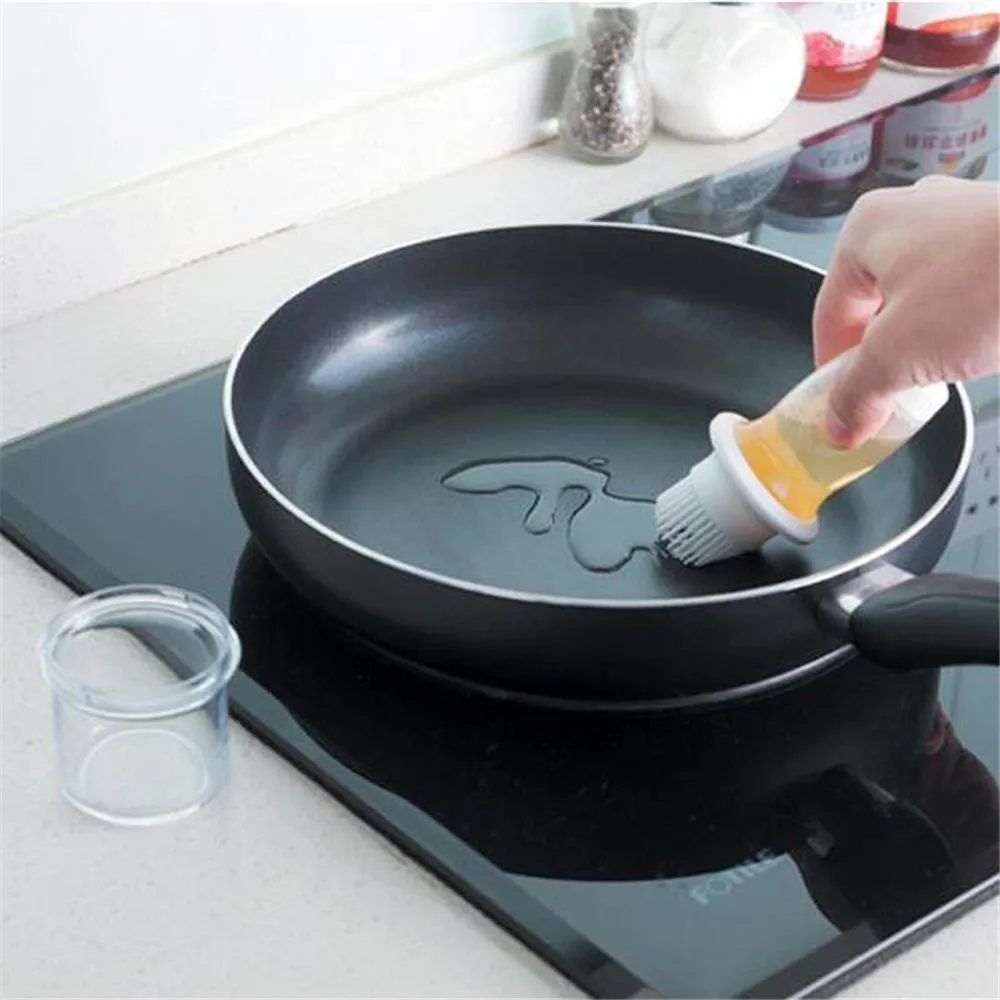 Силиконовая решетка для барбекю бутылка масла с щетками жаропрочные щетки