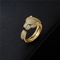original gold leopard shape animal rings for mens woman wedding jewelry gold color finger rings classics brand jewelry