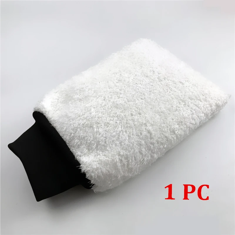 Lucullan ультрамягкая варежка для мойки автомобиля, легкосохнущая варежка из микрофибры с автодетализацией, лучше всего подходит для мытья двух ведер