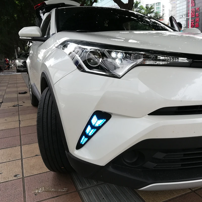 

LED Daytime Running Turning Signal Light DRL Fog Lamp Brake light Driving Light for Toyota CHR C-HR 2017 2018 Fog light