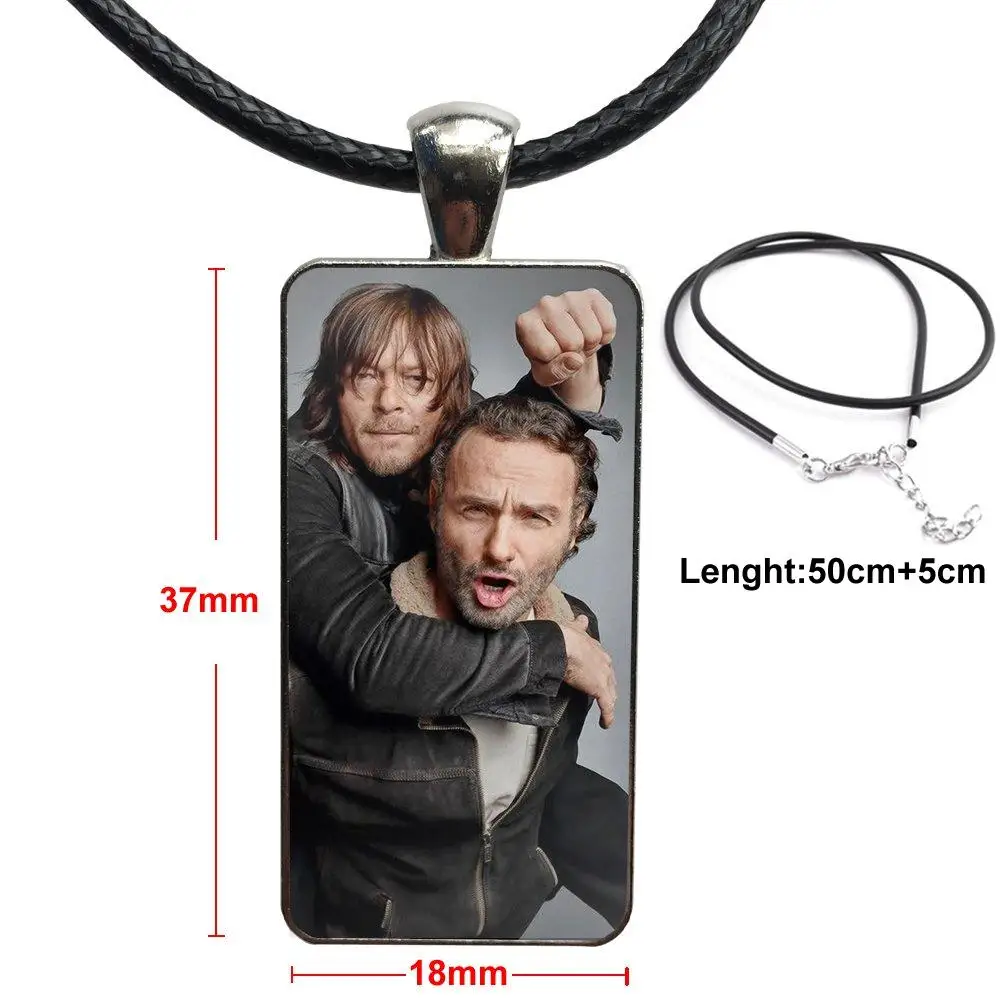 Ходячие мертвые ювелирные изделия со стальным покрытием стекло кабошон чокер