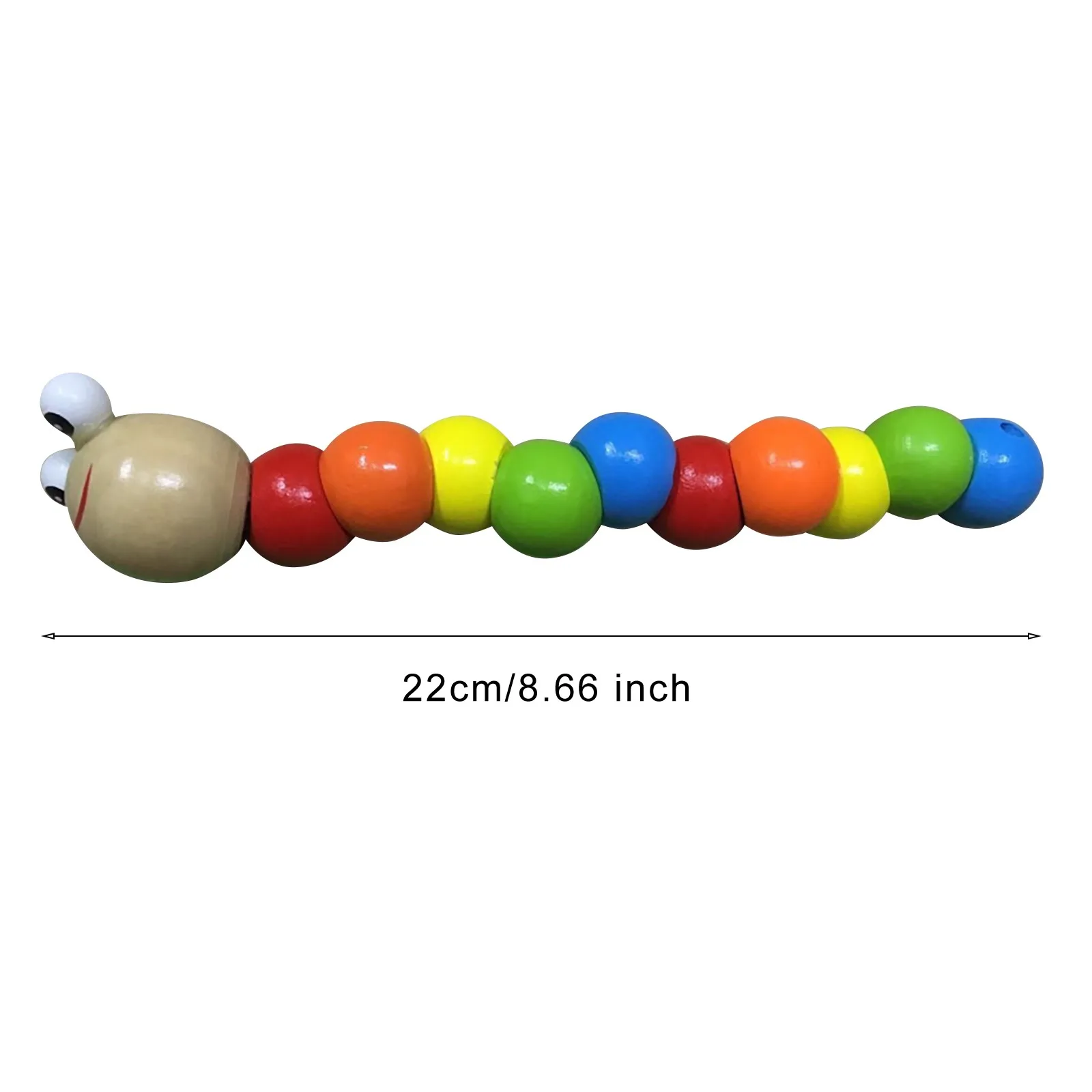 Colorful Wooden Worm Puzzles Kids Learning Educational Didactic Baby Development Toys Fingers Game for Children Montessori Gift
