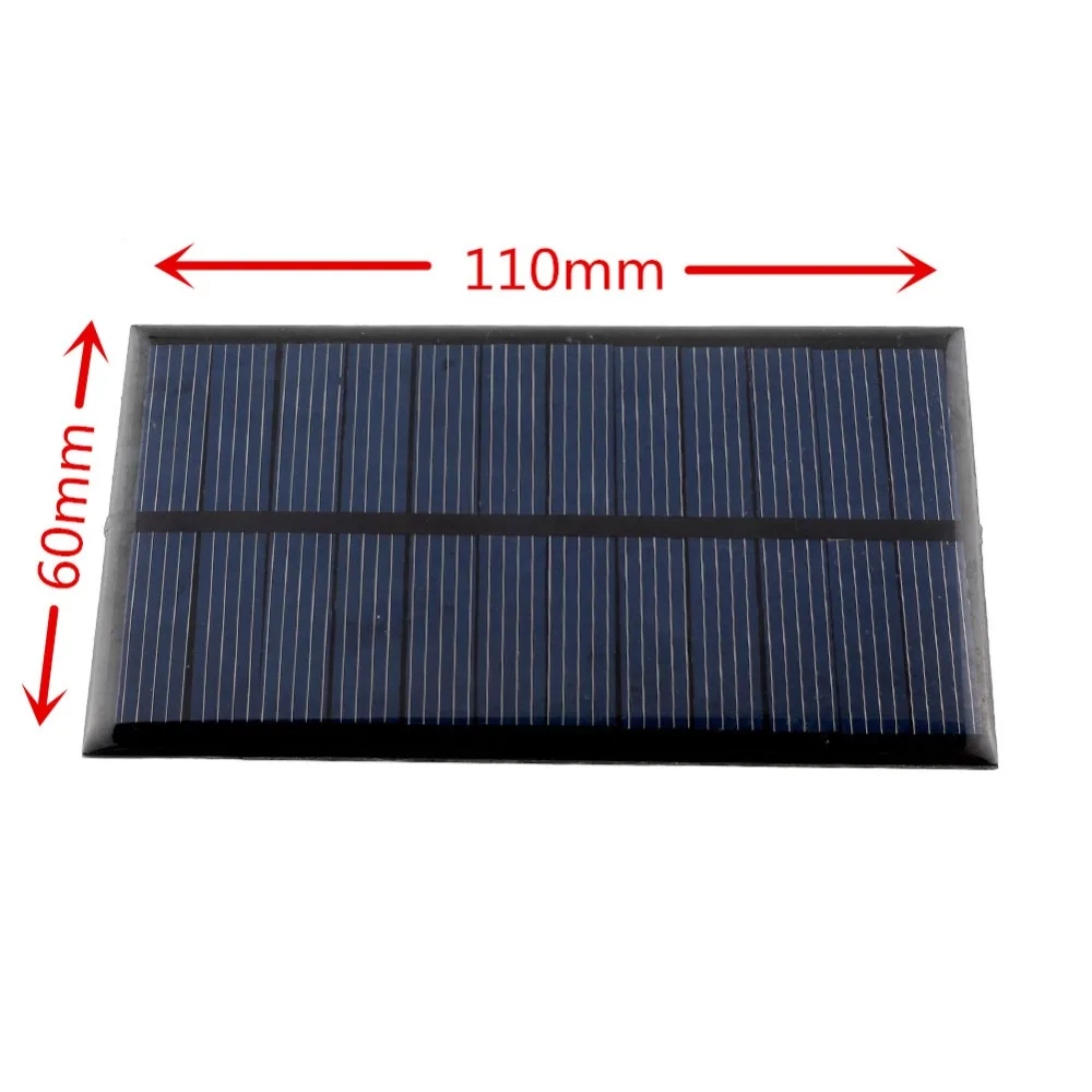 Солнечная панель 1 Вт 6 В поликристаллические фотоэлементы кремниевые