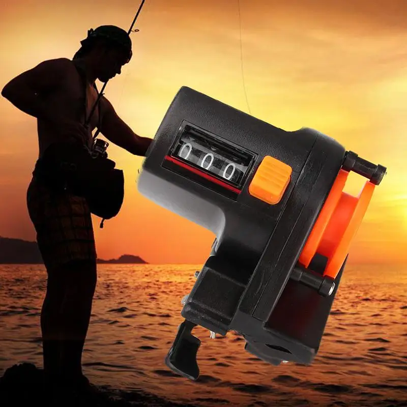 

Counter meter recorder High precision 0-999m fishing line reel strong depth counter plastic meter display digital abs finder